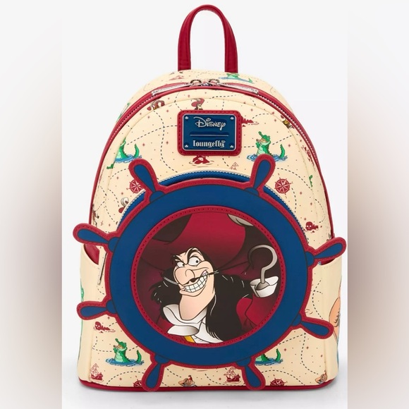 NWT - Loungefly Disney Peter Pan’s Hook Backpack